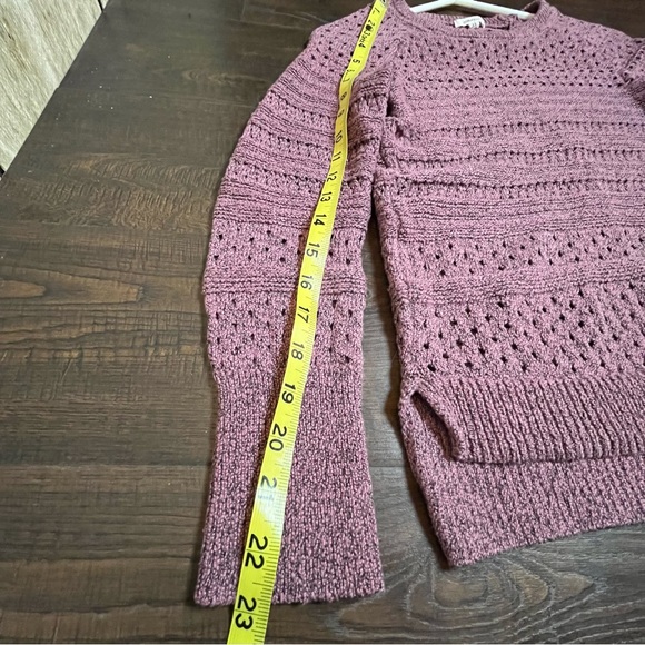 Closet clean out. Sweater. Red scoop neck black jewels. Pink knit high neck. - Picture 12 of 14